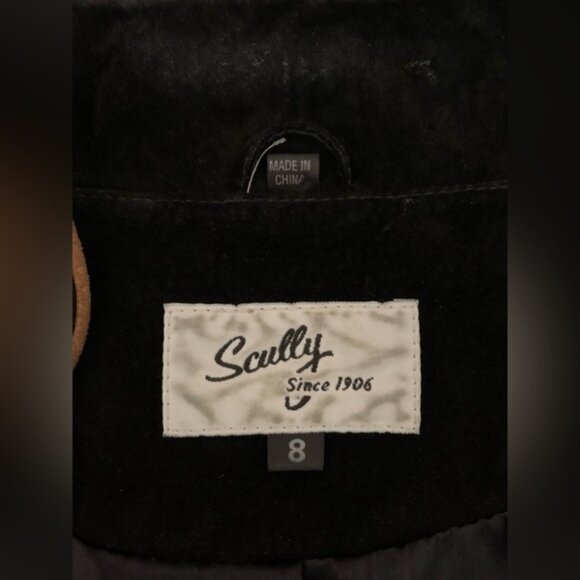 Scully Womens Black Floral Suede Leather Button Western Rodeo Jacket Size 8 - Picture 6 of 12